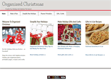 Tablet Screenshot of christmas.organizedhome.com